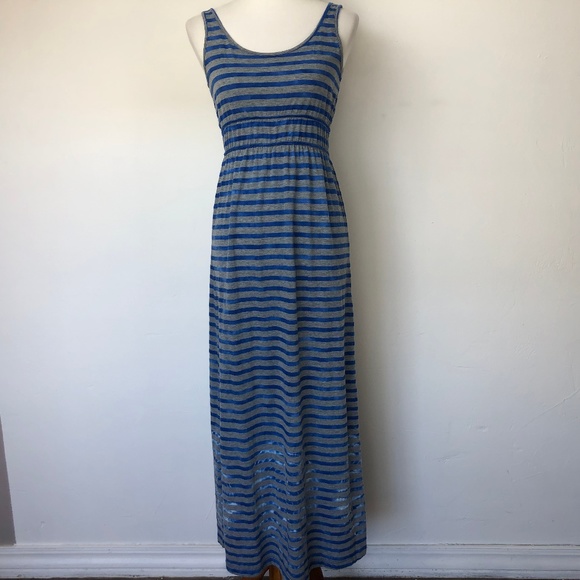Prana Dresses & Skirts - Prana Maxi Dress Blue Stripe Size XS Tie Die